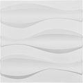 Dwellingdesigns 19.63 x 19.63 in. Thompson Endura Wall Decorative 3D Wall PanelWhite DW893800